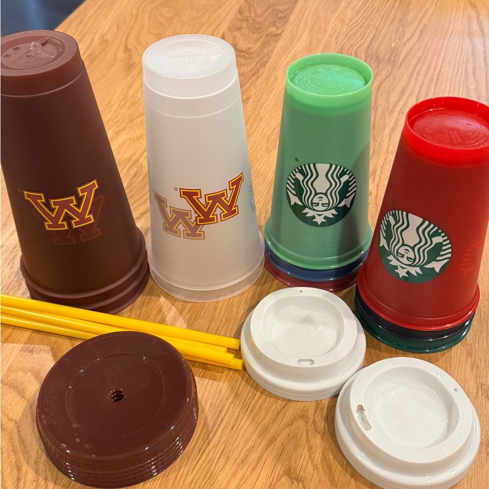 Starbucks Reusable Plastic Cup Set